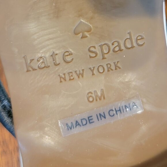 Kate Spade New York FERRY Black Leather Slides  Without Box - Picture 10 of 13